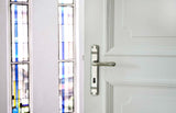 Amstelland deurkrukken Deco 106 mm ex. rozetten, nikkel gl.