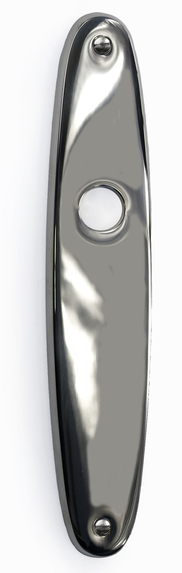 Eemland langschilden elips 227 x 45 mm blind, nikkel glans