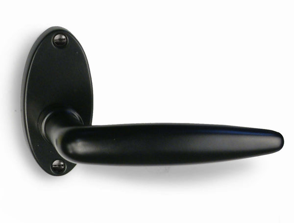 Delftland krukrozetten ovaal 80x38 mm, zwart