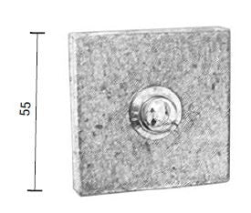 Fama-beldrukker-vierkant-UD152-verdonkerd-brons