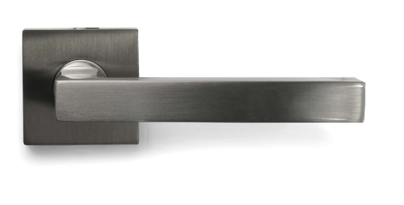 Bauhaus krukrozetten vierkant verdekt 50 mm, nikkel mat