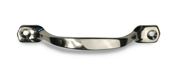 Meubelgreep licht model opschroevend 107x14 mm, nikkel glans