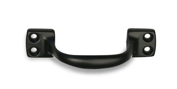 Delftland meubelgreep opschroevend 95 mm, zwart