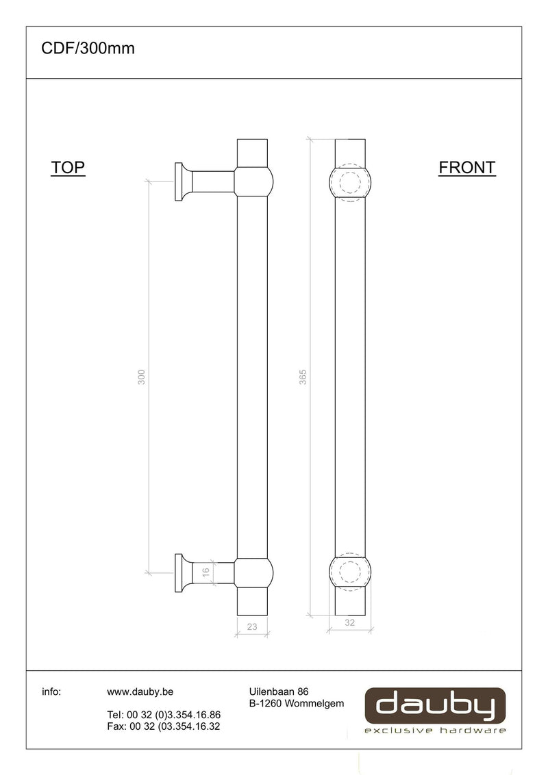 CDF-deurgreep-CDF-300-mm-h-o-h-roest