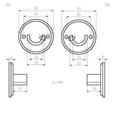 Pure-garderobe-roedesteun-IDD-Ø-22mm-verouderd-ijzer