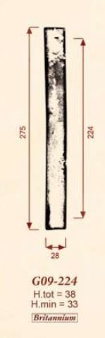 Giara-meubelgreep-G09-224-gebogen-224-mm-h.o.h.- britannium