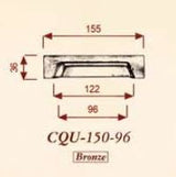 Giara-meubel-komgreep-CQU-150-recht-96-mm-h.o.h.-wit-brons