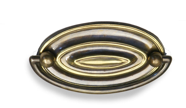 Meubelgreep ovaal 55 mm, roest bruin