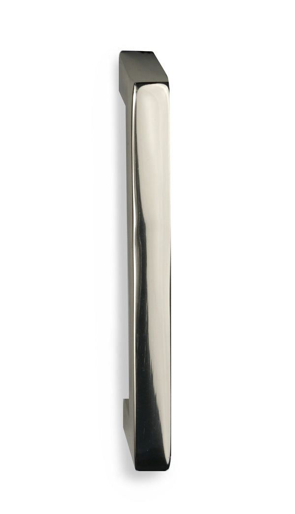 Meubelgreep strak model 128 mm h.o.h, nikkel glans