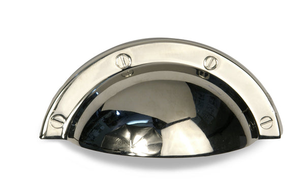 Meubel komgreep 64 mm h.o.h., nikkel glans