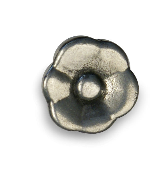 Giara-meubelknop-PoMA-35-mm-rond-bloem-britannium