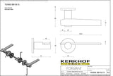 Tense-deurkruk-geveerd-BB100-G-mat-zwart