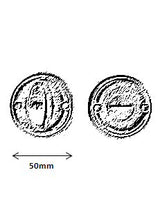Giara V&B garnituur R1 op rond rozet 50 mm, wit brons