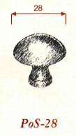 Giara-meubelknop-PoS-28-ovaal-glad-28 mm-britannium