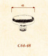 Giara-meubelknop-C64-glad-ovaal-48-mm-verouderd-ijzer