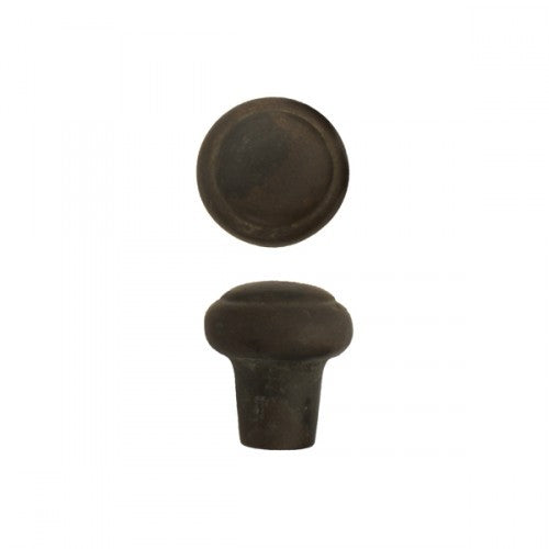 Giara-meubelknop-PoTL-30-rond-ribbel-30-mm-verdonkerd-brons