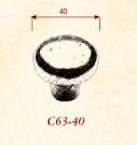 Giara-meubelknop-C63-glad-rond-40-mm-natuur-brons