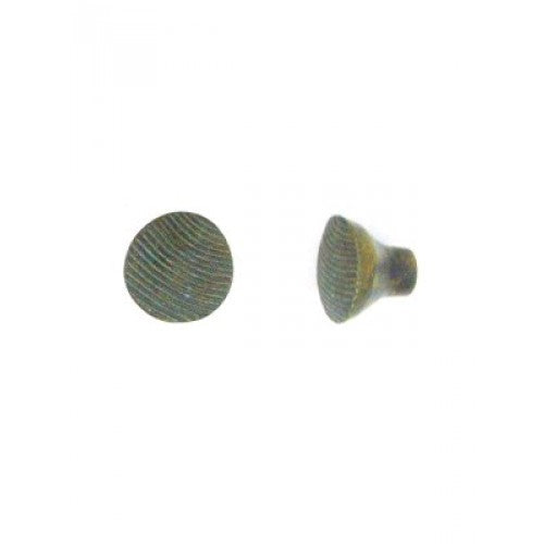 Giara-meubelknop-C60-rond-fijn-gestreept-30-mm-groen-brons