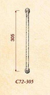 Giara-meubelgreep-C72-305-mm-h-o-h-glad-groen-brons