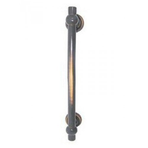Giara-voordeurgreep-MT8B-Chemin-de-Fer-300-mm-verdonkerd-brons