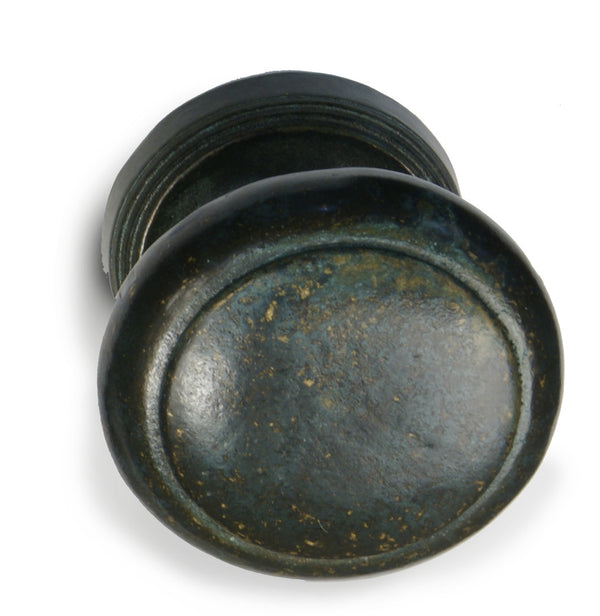 Giara-voordeurknop-rond-PoTL80-diameter-80 mm-groen-brons