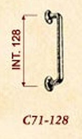 Giara-meubelgreep-C71-128 mm-h-o-h-glad-groen-brons