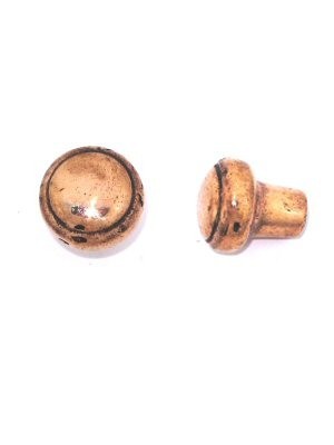 Giara-meubelknop-PoTL-30-rond-ribbel-30-mm-natuur-brons