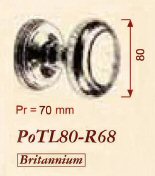 Giara-voordeurknop-rond-PoTL80-diameter-80-mm-natuur-brons