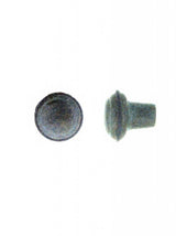 Giara-vloer-deurstop-PoTL-30-rond-28-mm-hoog-groen-brons