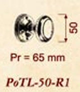 Giara-knopkrukken-rond-PoTL-50-R1-op-rond-rozet-groen-brons
