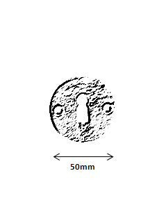 Giara-sleutelrozet-B3-rond-50-mm-groen-brons