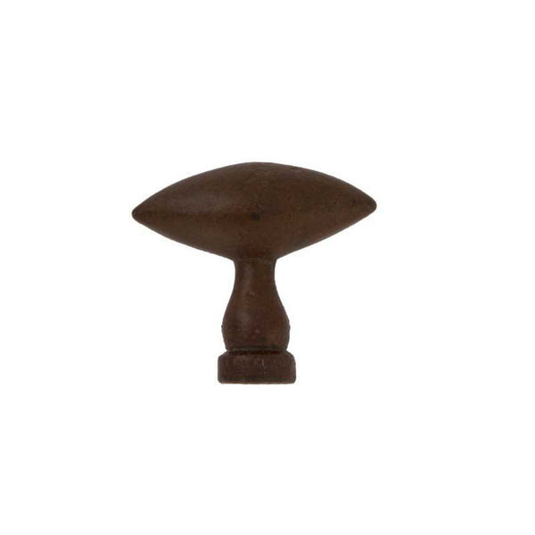 CDF-meubelknop-ovaal-BT254-met-spitse-punt-60-mm-roest