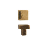 Giara-meubelknop-PoQU-33-mm-vierkant-glad-natuur-brons