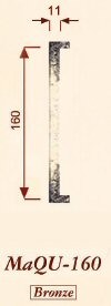 Giara-meubelgreep-MaQU-160-mm-h.o.h.-strak-verdonkerd-brons