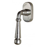 Pure raamkruk model Ph1830 op ovaal rozet, wit brons