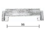 Fama-meubel-komgreep-PM1573-met-flens-96-mm-verdonkerd-brons