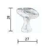 Fama-meubelknop-PM1581-ovaal-28-mm-groen-brons