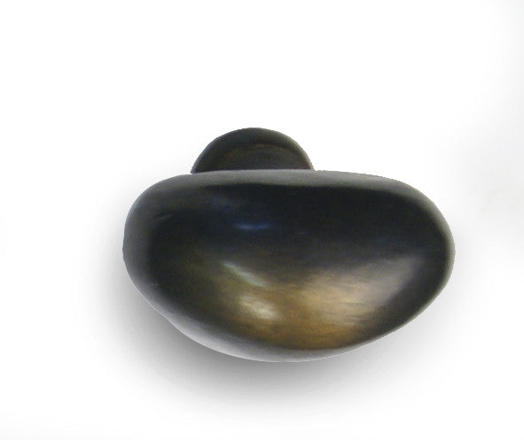 Giara-meubelknop-PoS-35-ovaal-glad-35-mm-verdonkerd-brons