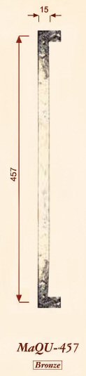 Giara-meubelgreep-MaQU-457-mm-h.o.h.-strak-verdonkerd-brons