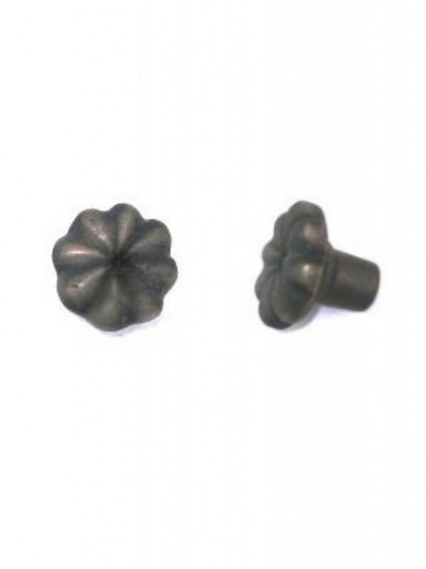 Giara-meubelknop-PoFL-33-bloem-33-mm-verouderd-ijzer