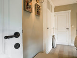 Pure-deurkrukken-Ph1830-op-rond-rozet-verouderd-ijzer