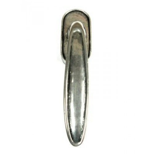 giara-raamkruk-M2/32-op-ovaal-rozet-wit-brons