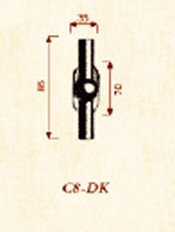 Giara-raamkruk-C8/32-T-model-op-ovaal-rozet-groen-brons