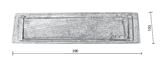 Fama-briefplaat-BT1526-96x392-mm-verdonkerd-brons