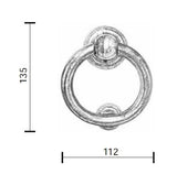 Fama voordeurklopper rond BT1530, natuur brons