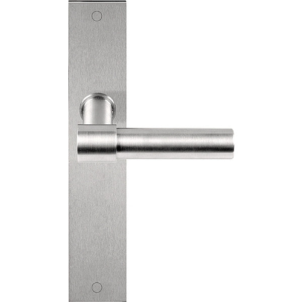 PBL20P236 deurkrukken ongev. op br.langsch. sl.56mm, RVS mat