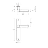 PBL20XLP236 deurkrukken ong. op br.langsch. sl.72mm, RVS mat