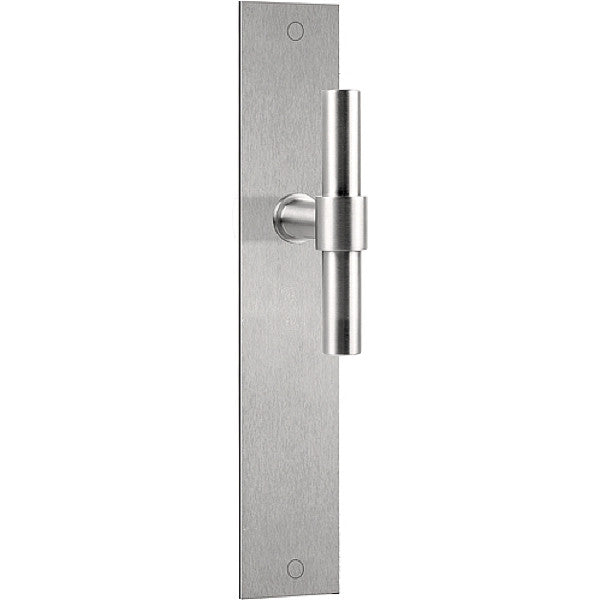 PBT15P236 deurkrukken ongev. op br. langsch. blind, RVS mat