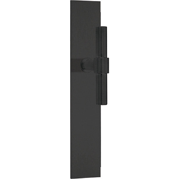 PBT15P236 deurkrukken ongev. op br. langsch. blind, mat zw.