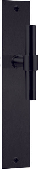 PBT15P236 deurkrukken ongev. op br.langsch. sl.56mm, mat zw.